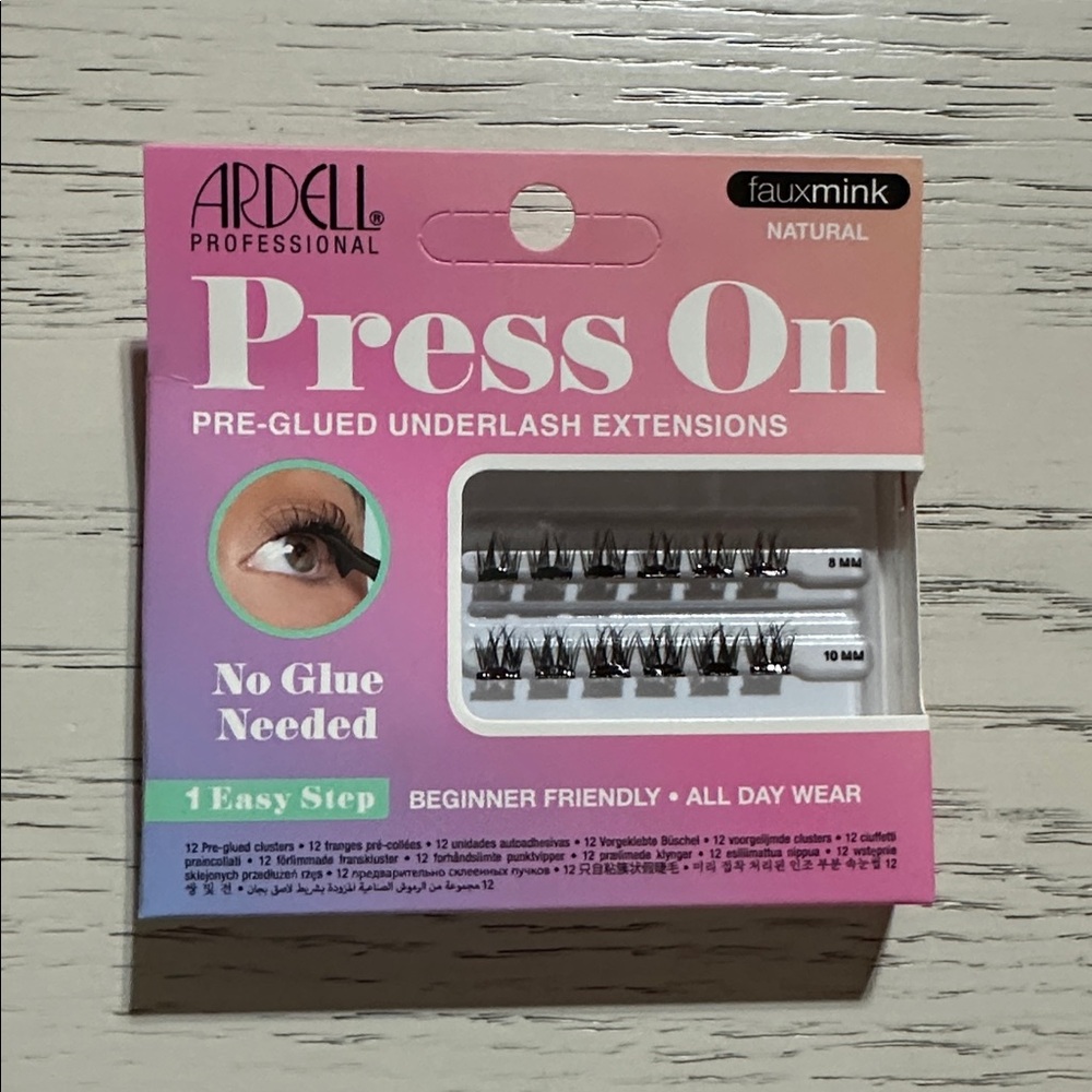Ardell Press On Lashes Fauxmink (Natural) – 12 Ct